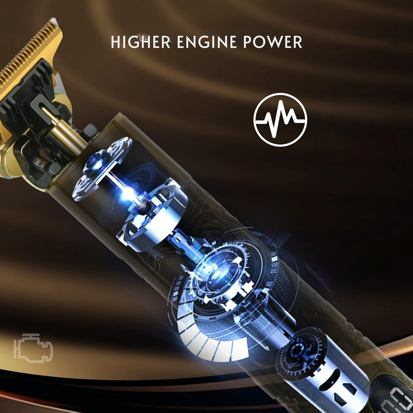 Tondeuse de précision avec écran digital intégré