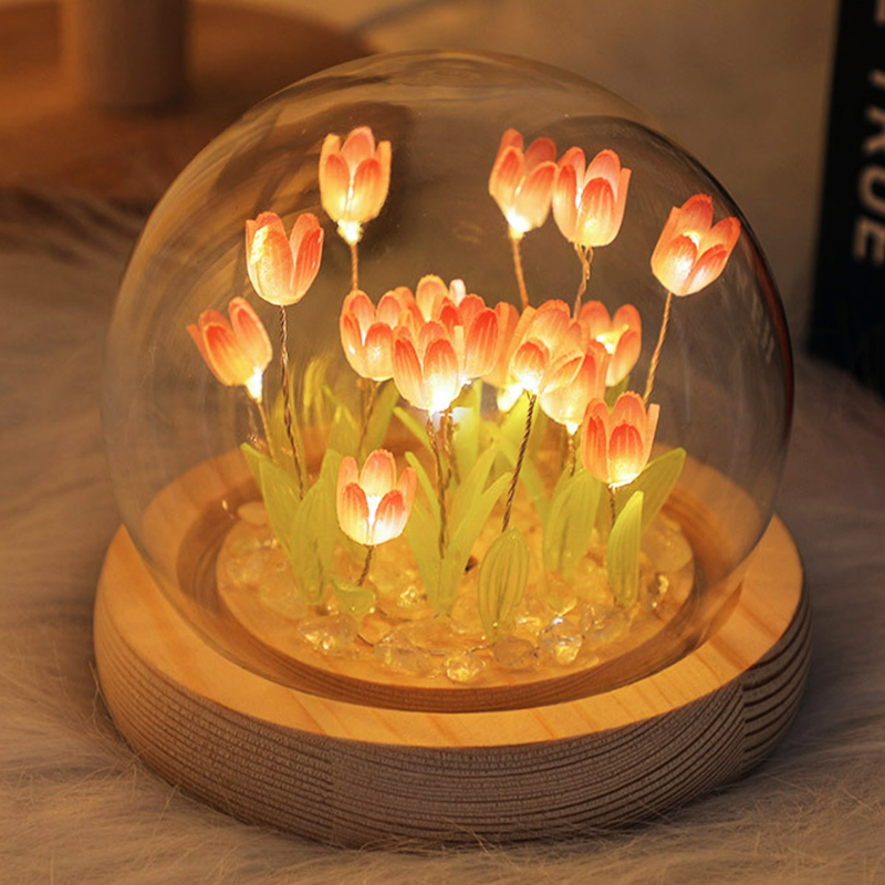 Lampe DIY tulipe à monter – Douce lumière florale