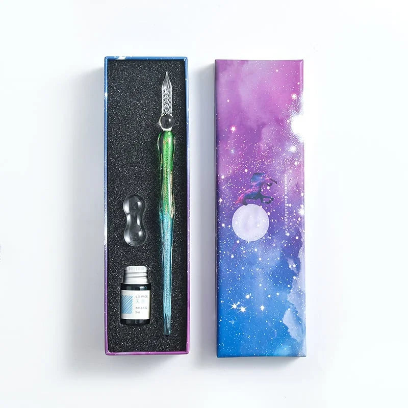 Schrijf met elegantie dankzij de in glas gedoopte pen