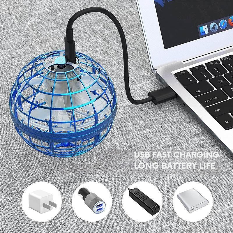 Lysende flygende ball for morsomme og interaktive spill