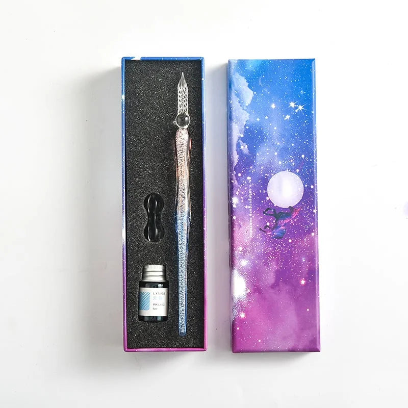 Schrijf met elegantie dankzij de in glas gedoopte pen