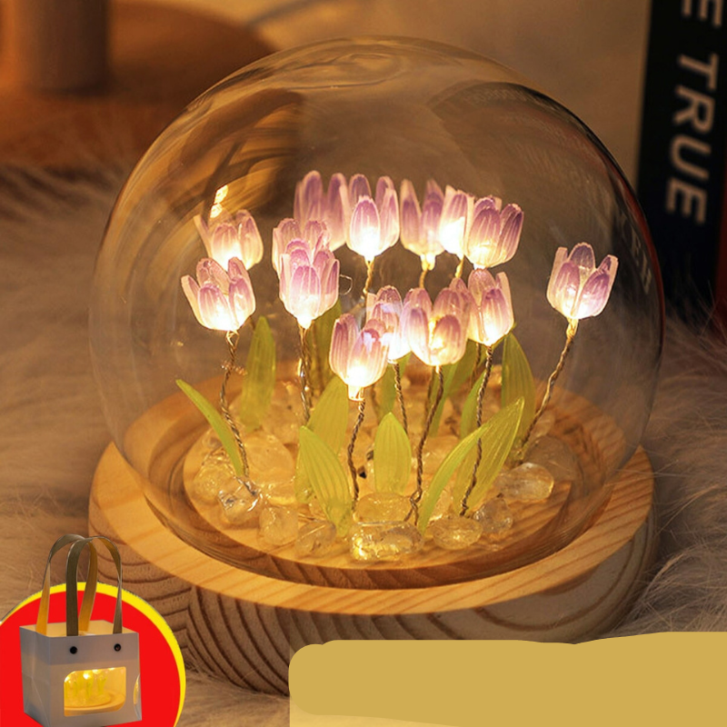 Lampe DIY tulipe à monter – Douce lumière florale