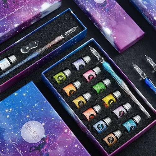 Schrijf met elegantie dankzij de in glas gedoopte pen
