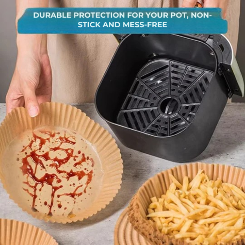 Hârtie de gătit practică pentru Air fryer – Curățenie și economisire de timp