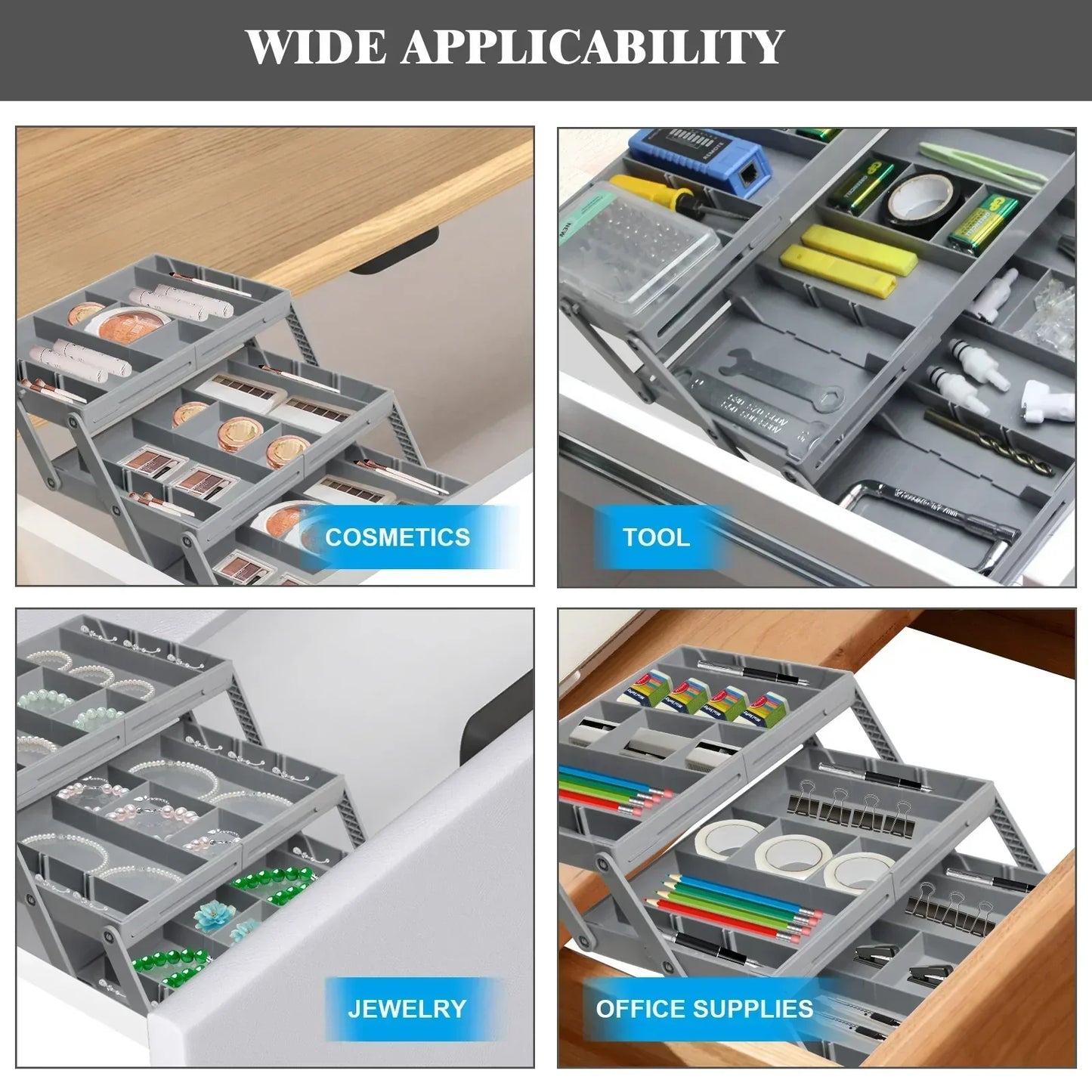Organizador extensible para cajones – Almacenamiento optimizado