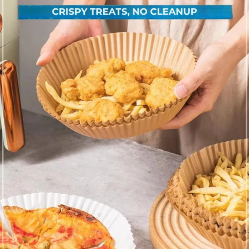 Hârtie de gătit practică pentru Air fryer – Curățenie și economisire de timp