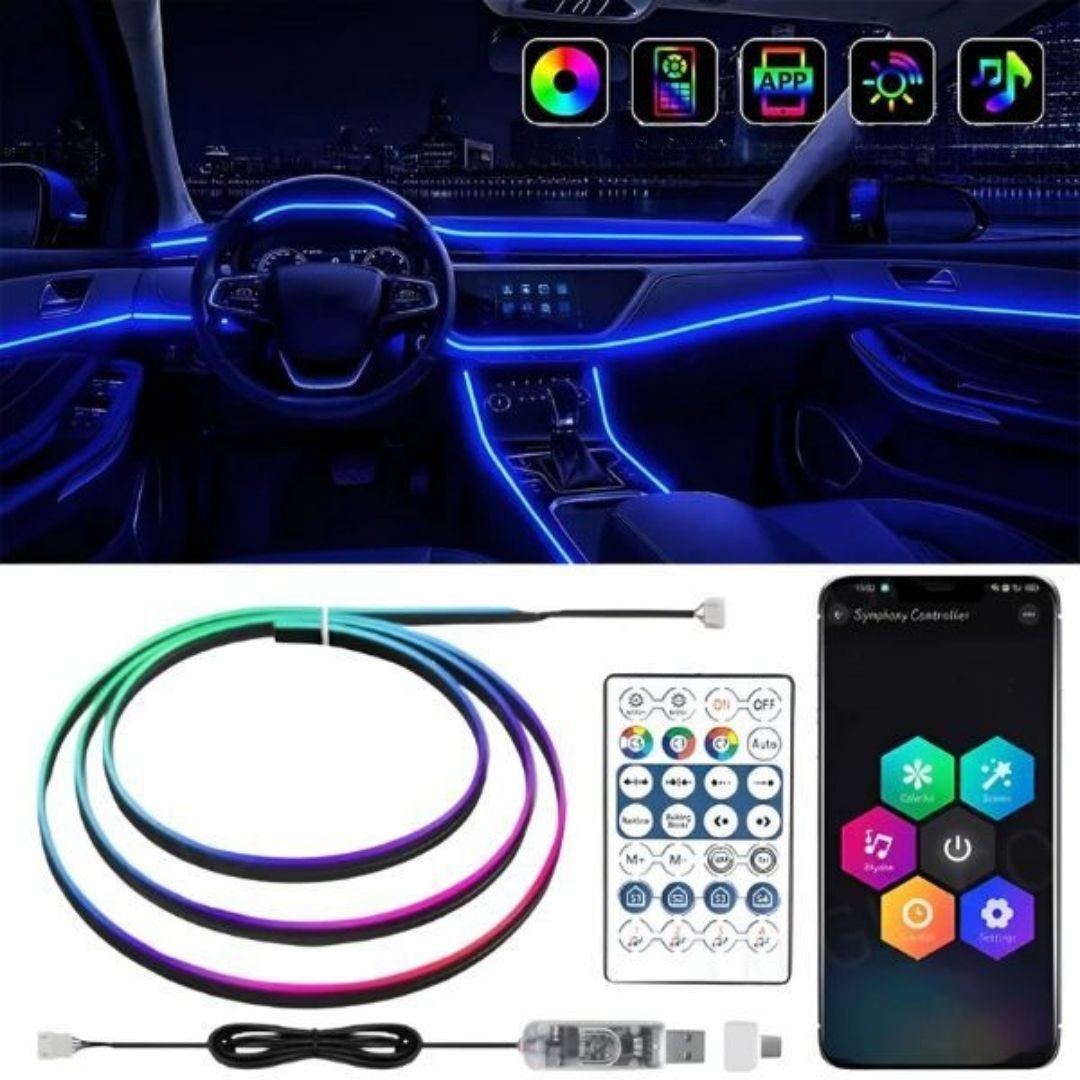 LED lighting for a stylish car interior