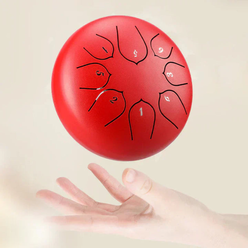 תוף מיני מרגיע עם צלילים מרגיעים משולבים
