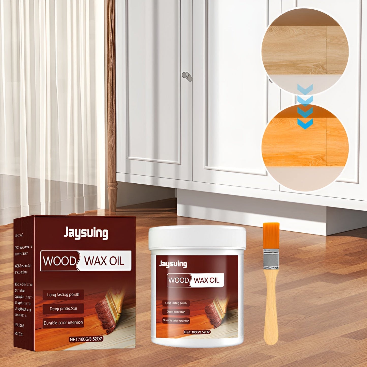 Nettoyant bois naturel – Sols brillants et protégés