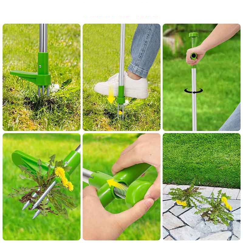 Ruohonleikkuri rikkaruohojen poistamiseen teräksestä