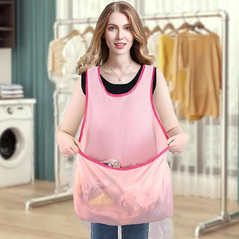 Tablier fonction sac à linge - Pratique et ajustable