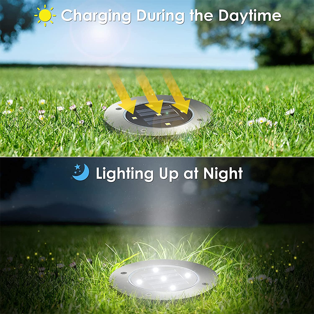Decoratieve zonne-lamp voor buitenpaden (x4) 