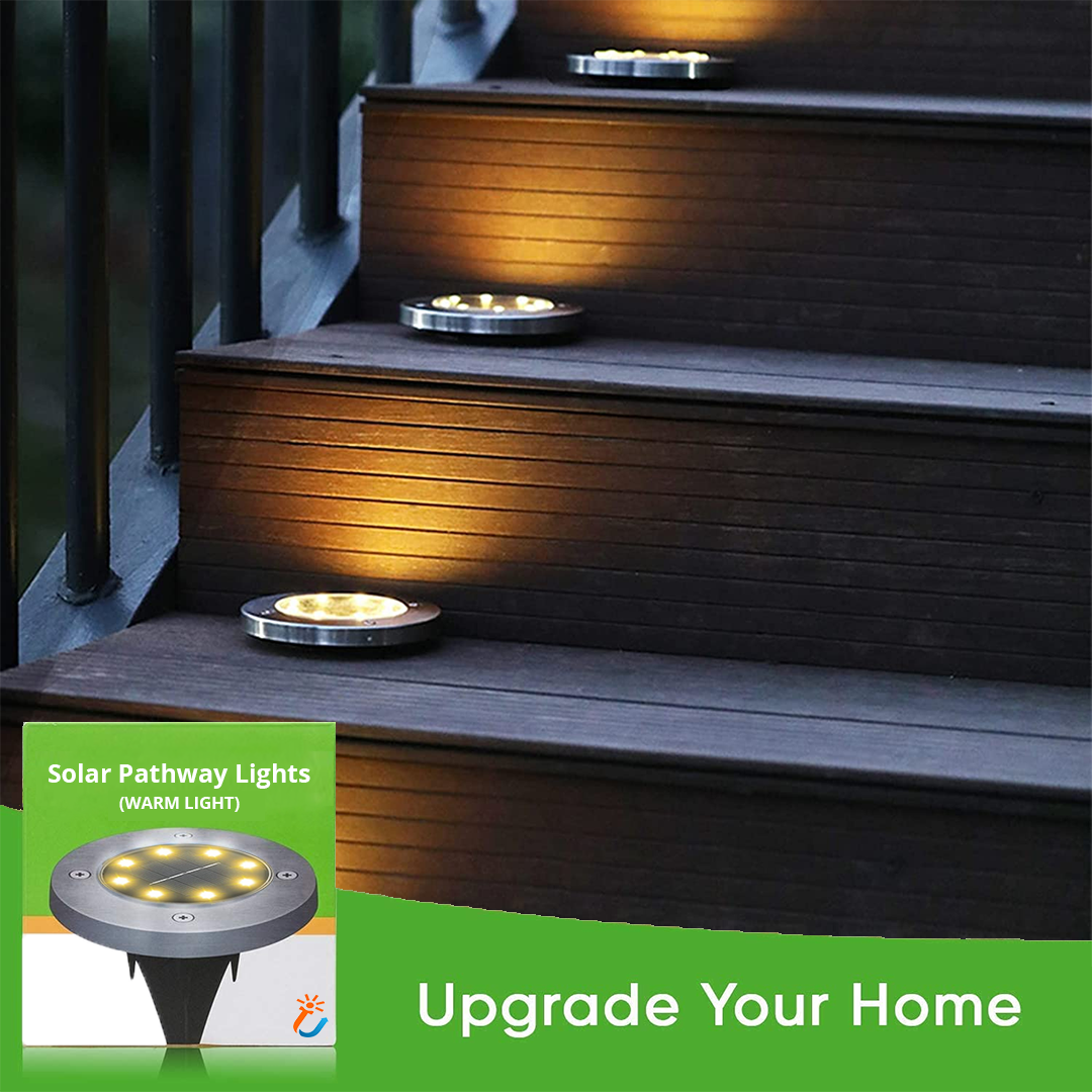 Decoratieve zonne-lamp voor buitenpaden (x4) 