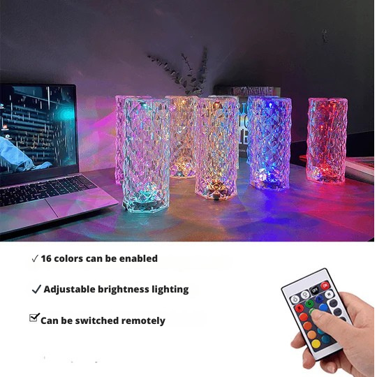 CrystalMax™ - Lampa stołowa LED z efektem kryształu 