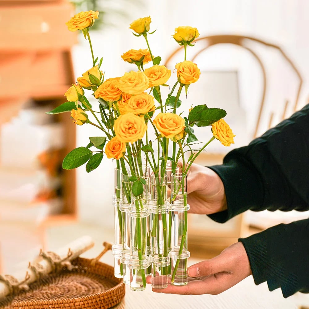 Elegante modulare Vase für kreative Blumenarrangements 