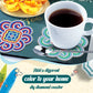 DIY coasters med rhinsten 