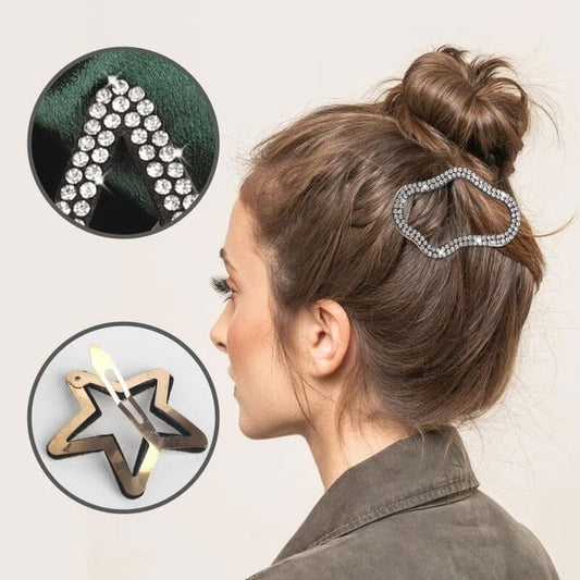 Eleganta och glänsande hårklämmor (x4) 