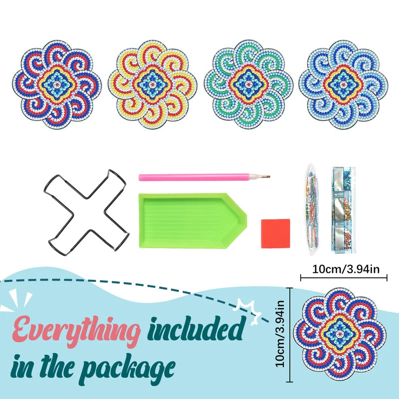 DIY coasters med rhinsten 