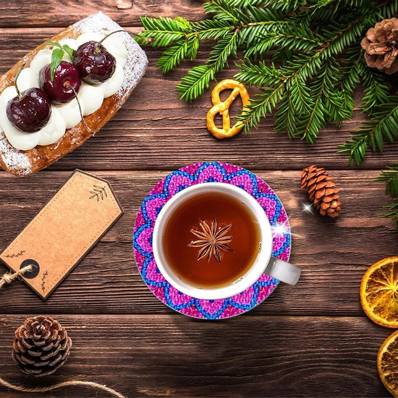 DIY coasters med rhinsten 