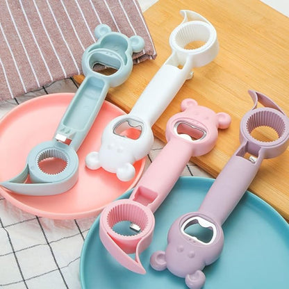 4 in 1 マルチボトルオープナーとジャーオープナー 