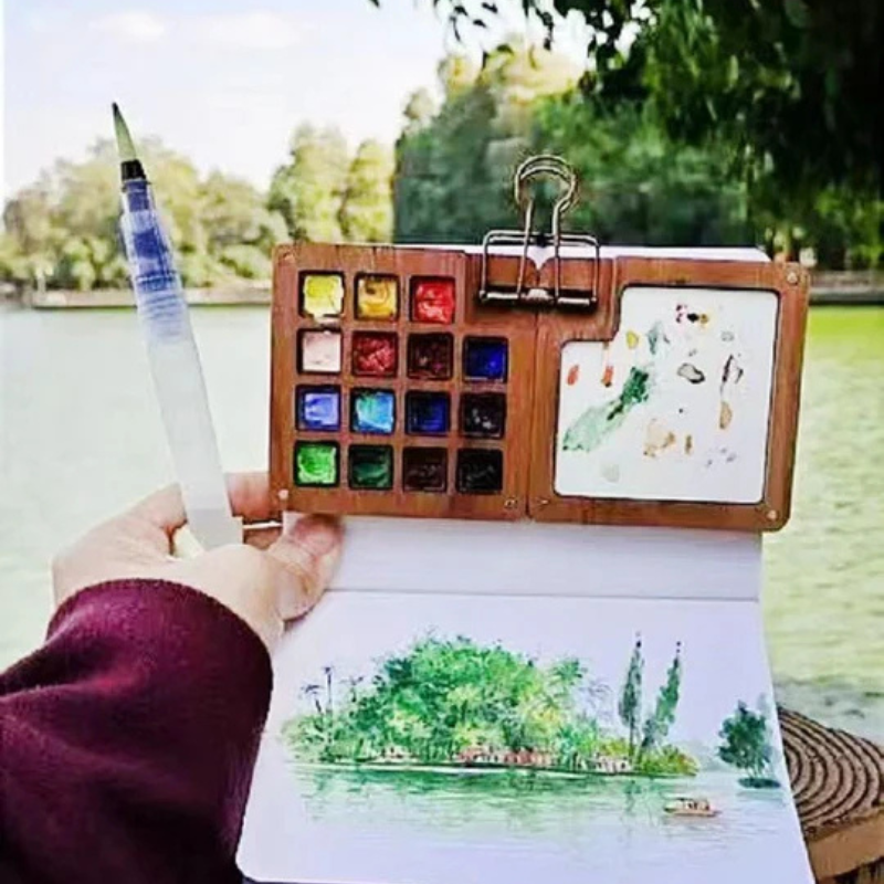 مجموعة ألوان مائية جيب للرسم في كل مكان 