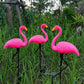 Luminous solar flamingo Różowy – Magic garden at night 