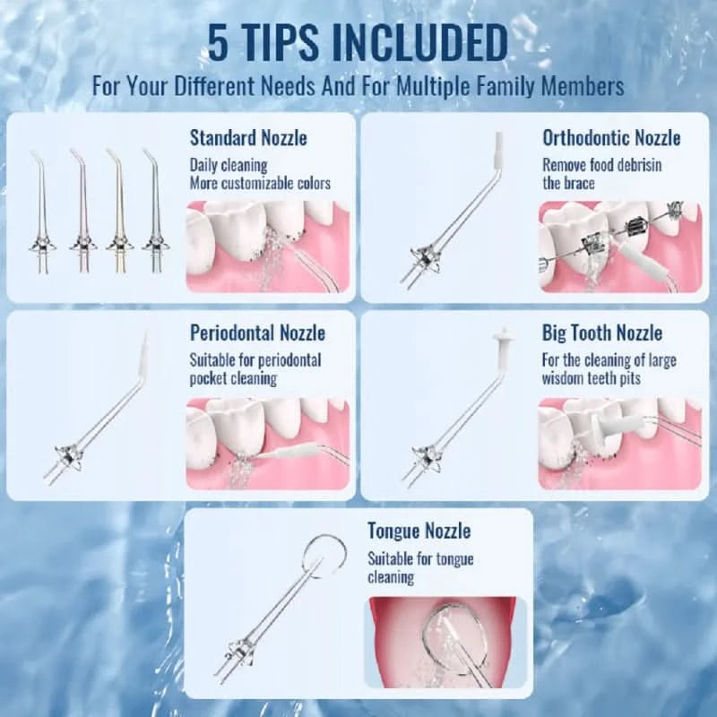 Hydropulse ricaricabile per cure dentali 