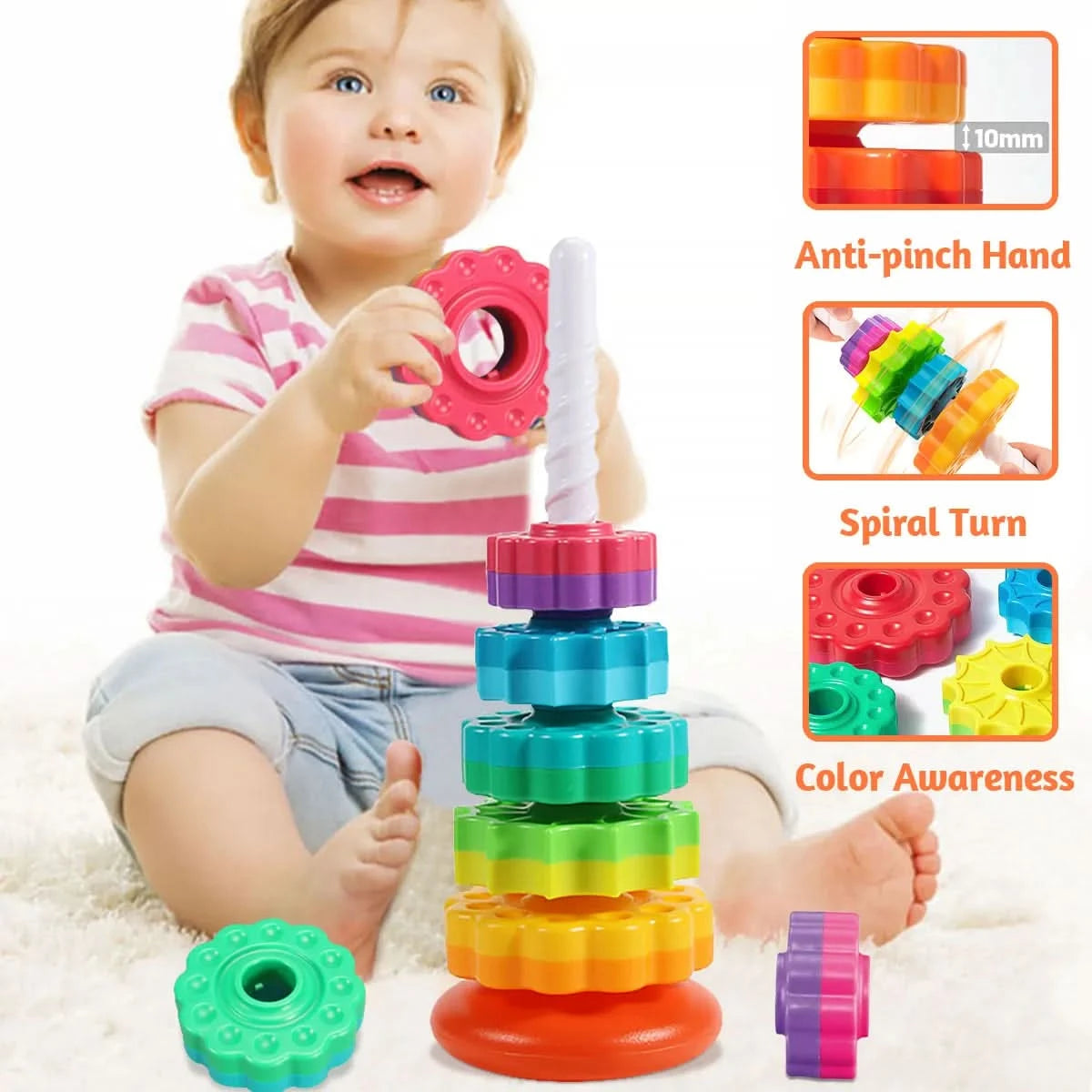Gioco di impilamento per bebè – sviluppo e apprendimento 