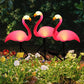 Luminous solar flamingo Różowy – Magic garden at night 