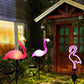 Luminous solar flamingo Różowy – Magic garden at night 