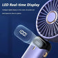 مروحة صغيرة قوية مع شاشة LED ذكية 