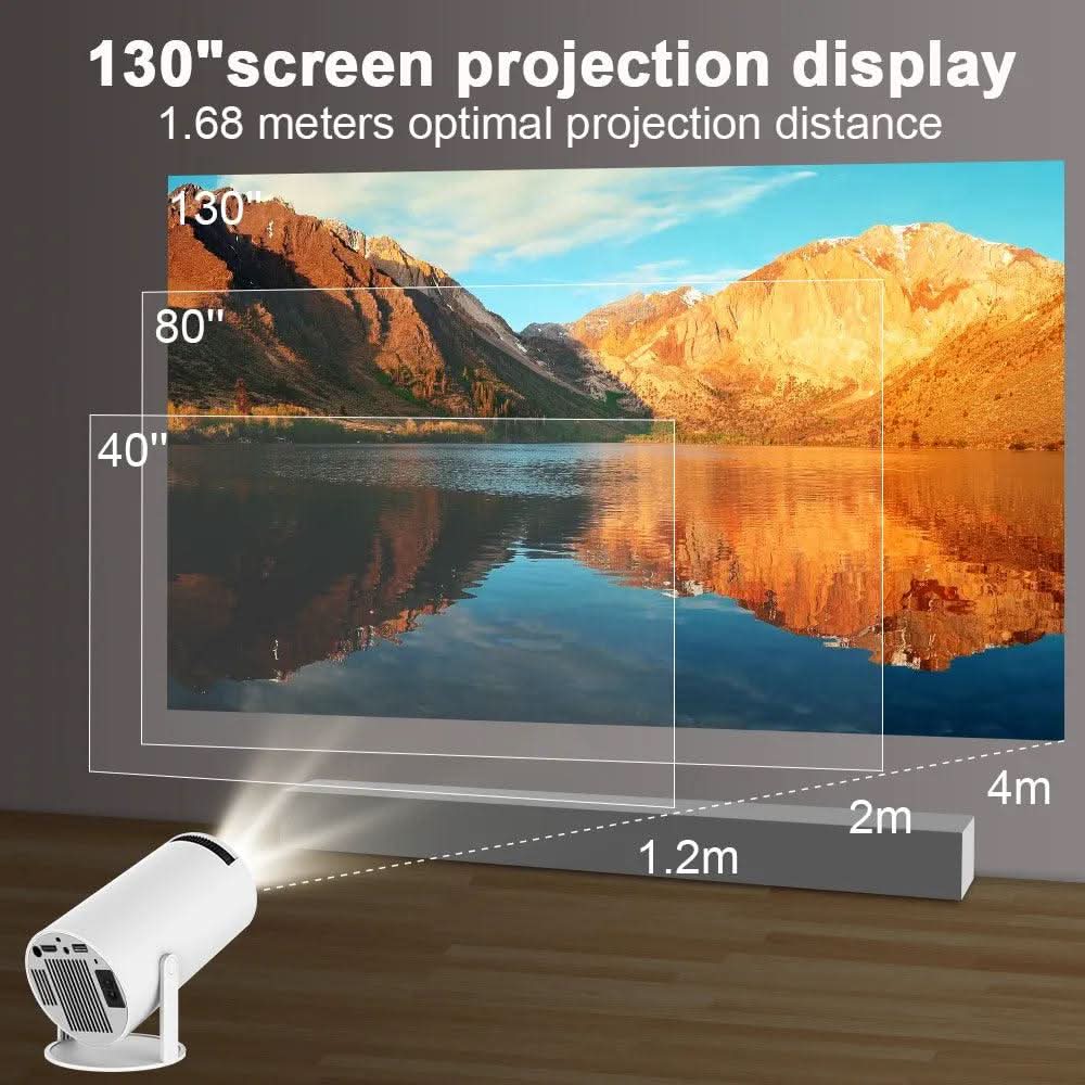 A compact projector that turns your wall into a cinema 