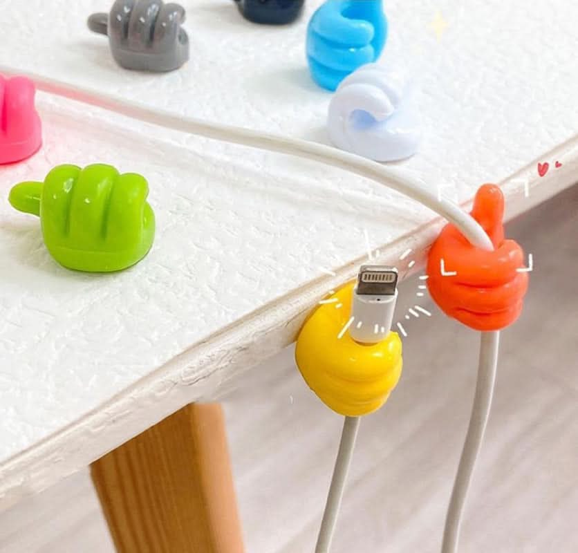 Clever Haken für Kabel, Bürsten, Kopfhörer und mehr (x10) 