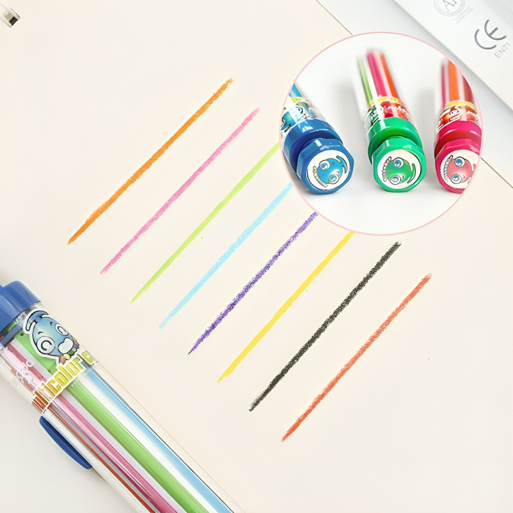 8-color pen in 1 – Instant creative drawing (x2) 