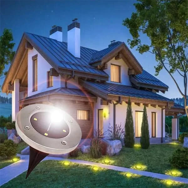 Decoratieve zonne-lamp voor buitenpaden (x4) 