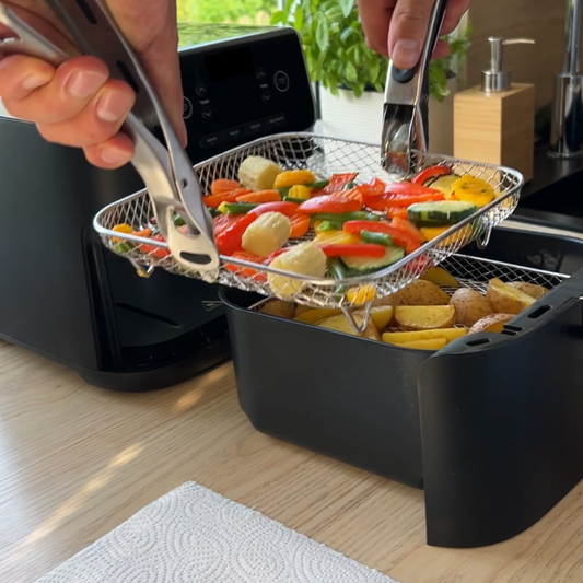 Paniers empilables pour cuisson homogène à l'air (x3)