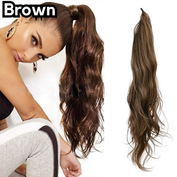 Glamorous ponytail extension for a chic look 